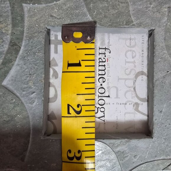 Frame-ology Slate Leaves 2-1/4" x 2-1/4" Picture Frame Decorative Stone Heavy - Picture 8 of 9